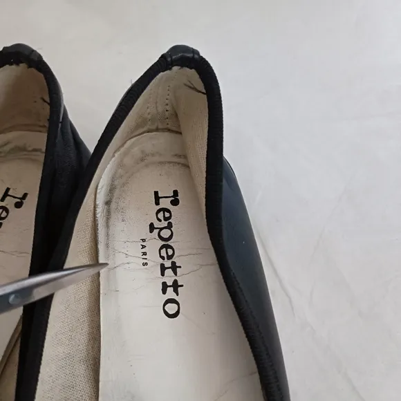 Repetto flats heels Flower Embroidery black Rare size 38