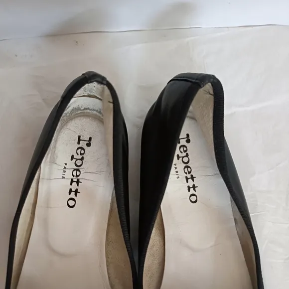 Repetto flats heels Flower Embroidery black Rare size 38