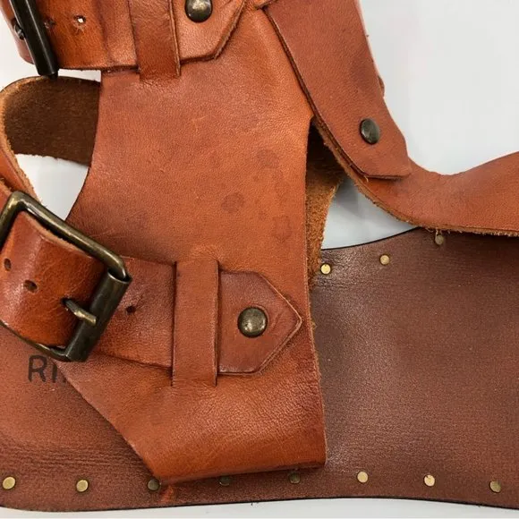 Ripa Del Sole Brown &amp; Tan Leather Sandals | Made in Italy