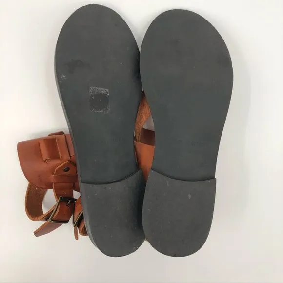 Ripa Del Sole Brown &amp; Tan Leather Sandals | Made in Italy