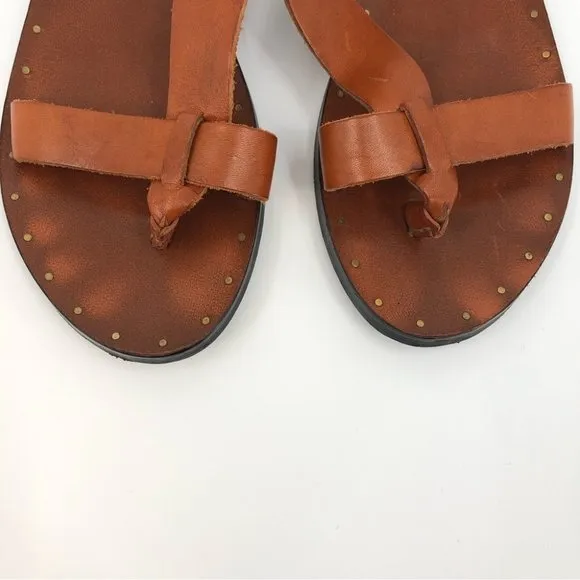 Ripa Del Sole Brown &amp; Tan Leather Sandals | Made in Italy