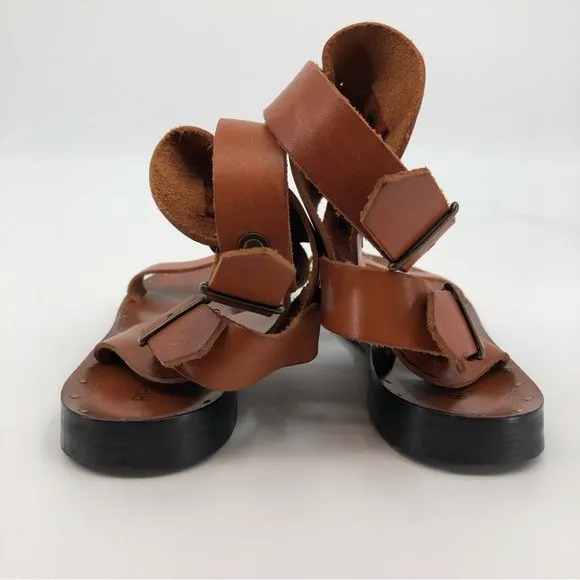 Ripa Del Sole Brown &amp; Tan Leather Sandals | Made in Italy