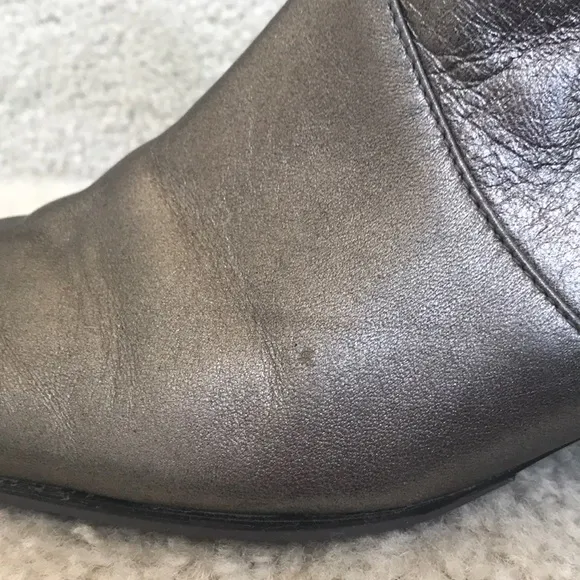 Robert Clergerie Silver Metallic Ankle Boots