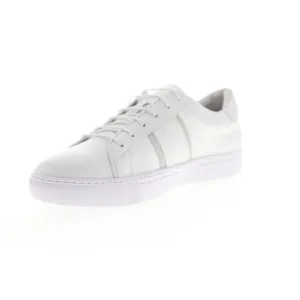 Robert Graham Delgado Mens White Embossed Leather Sneakers Shoes sz 9 rts$220