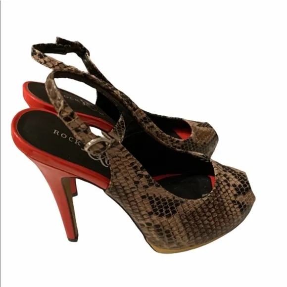 Rock &amp; Republic Snakeskin Stilleto Heel Shoes
