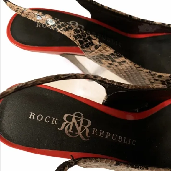 Rock &amp; Republic Snakeskin Stilleto Heel Shoes