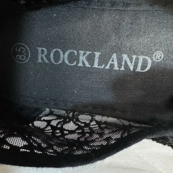 Rockland Womens Size 8.5 Flats Sneakers Shoes Fabric Lace Material Flats Retro