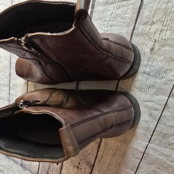 ROCKPORT MEN'S ANKLE BOOTS CHUKKA LEATHER DARK BROWN SIZE 11M