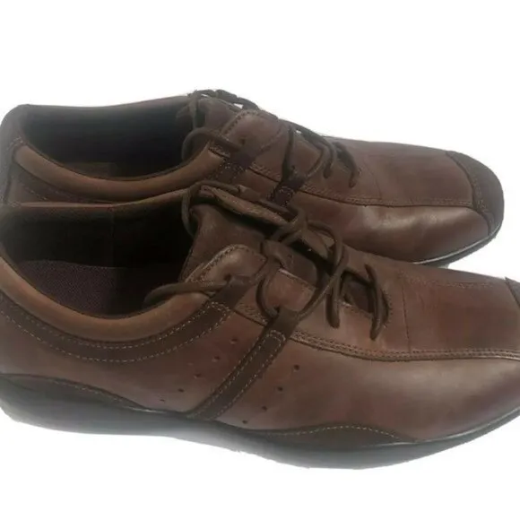 Rockport Men's Shoes 10.5 Leather Brown Lace up