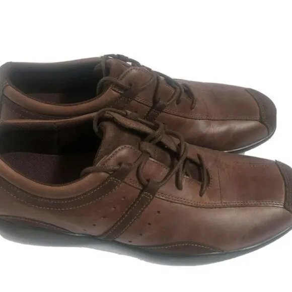 Rockport Men's Shoes 10.5 Leather Brown Lace up