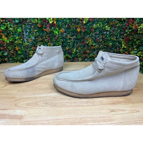 Roper‎ Sand Suede Gum Sole Lace Up Chukka Boots Shoes Cream Tan Mens 12 WORN