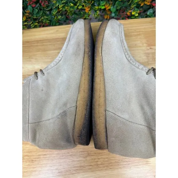 Roper‎ Sand Suede Gum Sole Lace Up Chukka Boots Shoes Cream Tan Mens 12 WORN