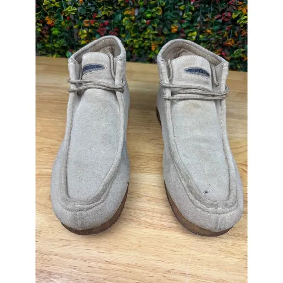 Roper‎ Sand Suede Gum Sole Lace Up Chukka Boots Shoes Cream Tan Mens 12 WORN