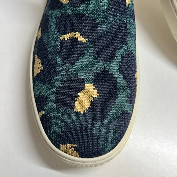 Rothy's Animal Print Slip-On Sneakers, Blue Spot Women’s  8.5