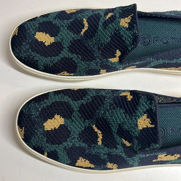 Rothy's Animal Print Slip-On Sneakers, Blue Spot Women’s  8.5