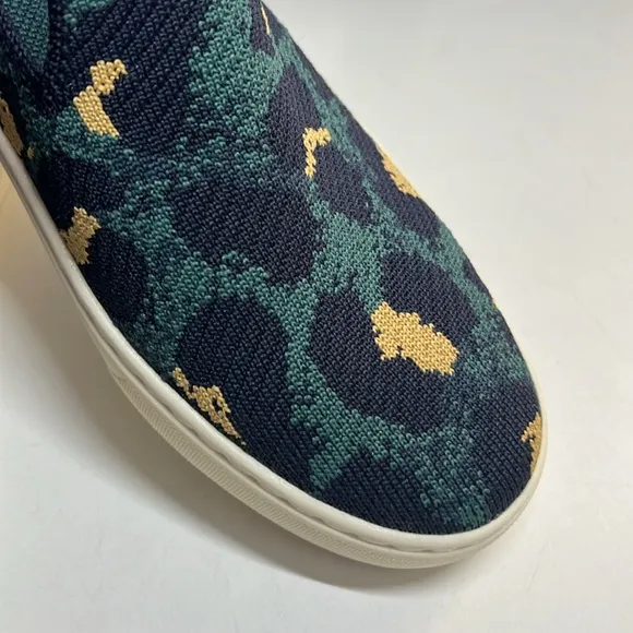 Rothy's Animal Print Slip-On Sneakers, Blue Spot Women’s  8.5