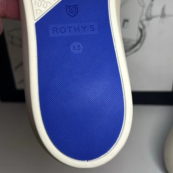 Rothy's Animal Print Slip-On Sneakers, Blue Spot Women’s  8.5