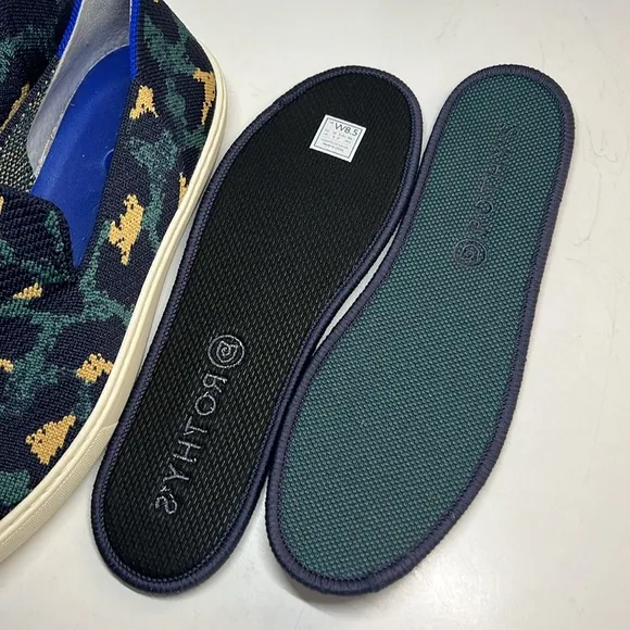Rothy's Animal Print Slip-On Sneakers, Blue Spot Women’s  8.5