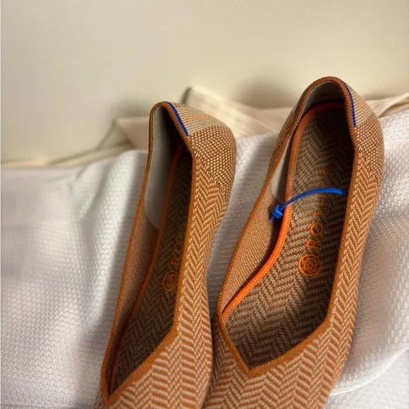 Rothy’s Brown Herringbone “The Point” Women's Flats