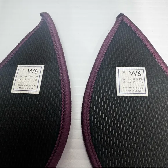 Rothy’s Fig Python Purple Knit Pointy Flats Size 6