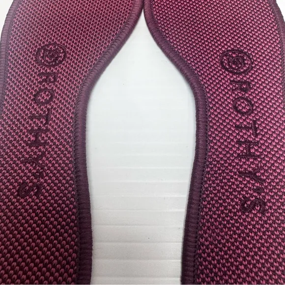 Rothy’s Fig Python Purple Knit Pointy Flats Size 6