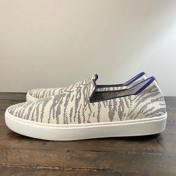 Rothy's Maritime Tiger Sneaker Stripe Slip On Retired Style Women’s Size 10.5
