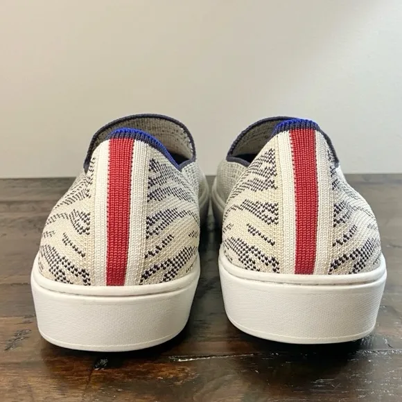 Rothy's Maritime Tiger Sneaker Stripe Slip On Retired Style Women’s Size 10.5