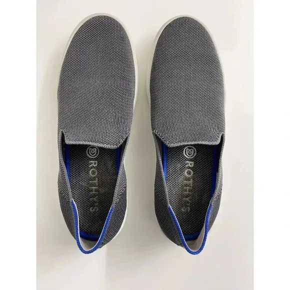 Rothy’s Original Slip On Sneakers Gray Sz 7.5