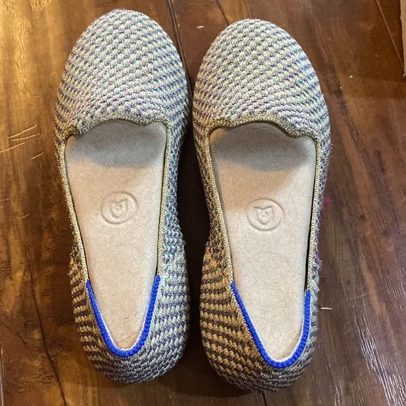 Rothy’s Rothys Multi Metallic‎ Limited Edition flats shoes Kids 13 loafers