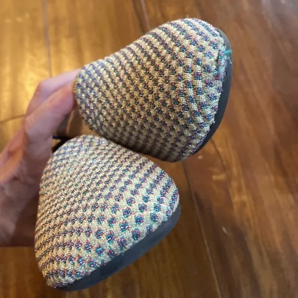 Rothy’s Rothys Multi Metallic‎ Limited Edition flats shoes Kids 13 loafers