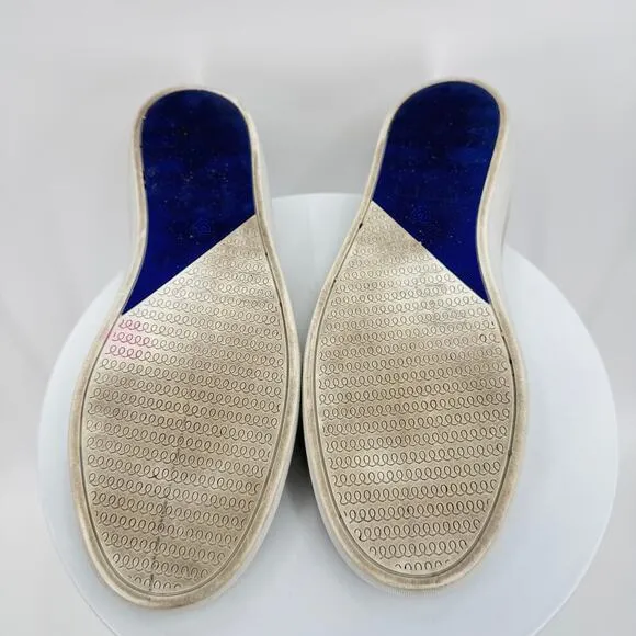 Rothy's shoes women's 10.5 The Original Slip On sneaker loafer knit flat beige