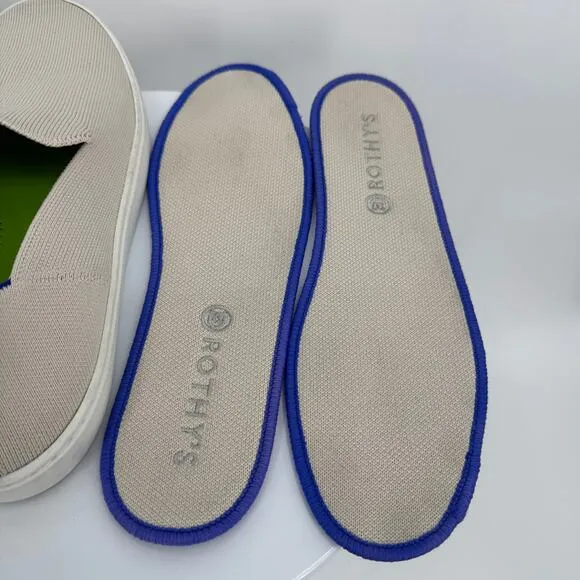 Rothy's shoes women's 10.5 The Original Slip On sneaker loafer knit flat beige