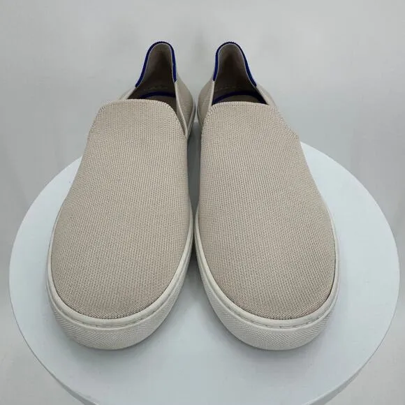 Rothy's shoes women's 10.5 The Original Slip On sneaker loafer knit flat beige