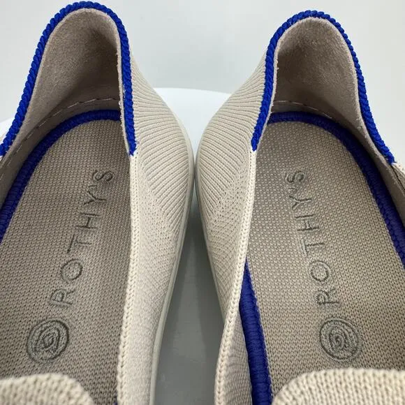 Rothy's shoes women's 10.5 The Original Slip On sneaker loafer knit flat beige