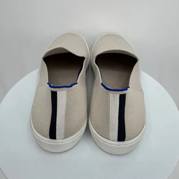 Rothy's shoes women's 10.5 The Original Slip On sneaker loafer knit flat beige