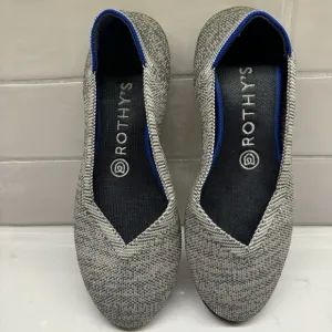 Rothy's Shoes Womens Size 6.5 The Flat Taupe Heather Grey Casual Knit Flats