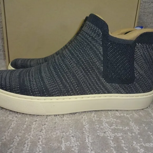 Rothys The Chelsea Blue Graphite Melange Pull On Ankle Boots Women's 8-8.5-9-9.5