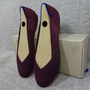 Rothys The Flat Fig Phyton Round Toe Slip on Flats Shoes Multiple Sizes