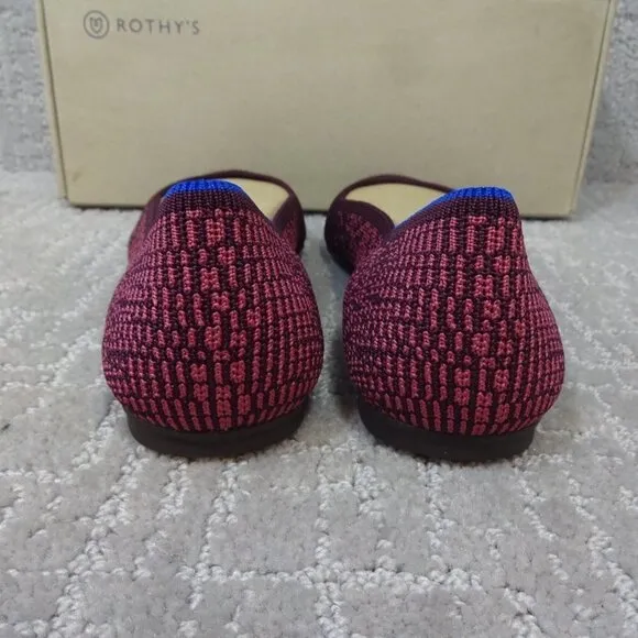 Rothys The Flat Fig Phyton Round Toe Slip on Flats Shoes Multiple Sizes