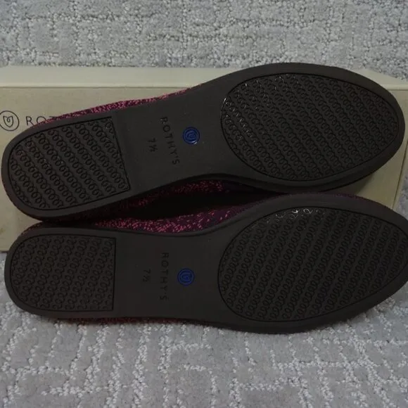 Rothys The Flat Fig Phyton Round Toe Slip on Flats Shoes Multiple Sizes