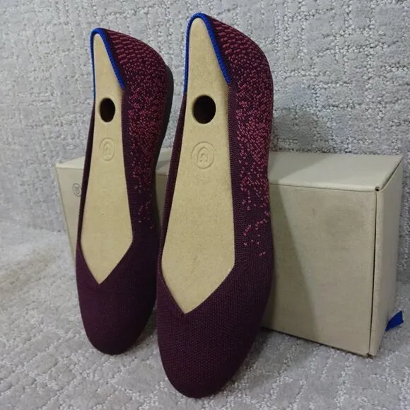 Rothys The Flat Fig Phyton Round Toe Slip on Flats Shoes Multiple Sizes
