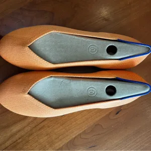 Rothy’s The Flat Orange Knit Shoes – W10.5