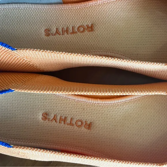 Rothy’s The Flat Orange Knit Shoes – W10.5