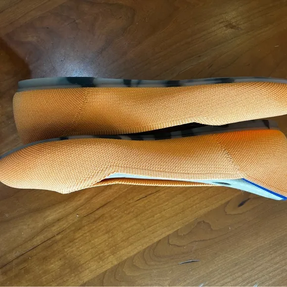Rothy’s The Flat Orange Knit Shoes – W10.5