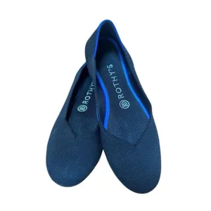 Rothy's The Flat Slip On Shoes Maritime Navy Blue Womens flats shoes size 7.5
