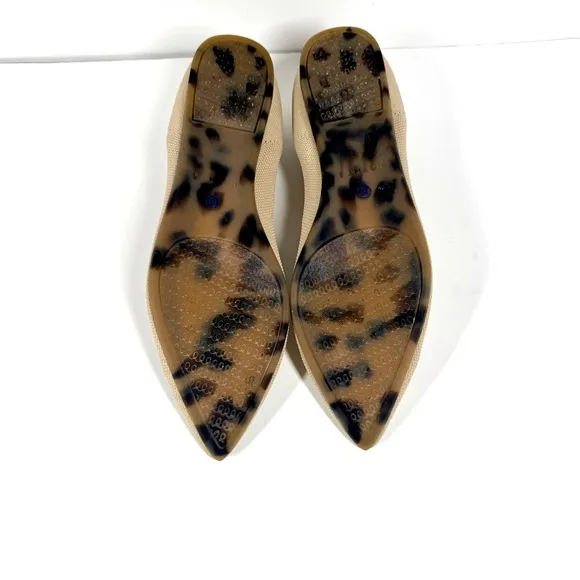 Rothy's The Point Flat Ecru Textile Ballet Flats Women's US 11 EU 42