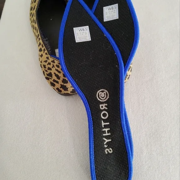 Rothy's The Point Leopard Print Flats Size 8,5