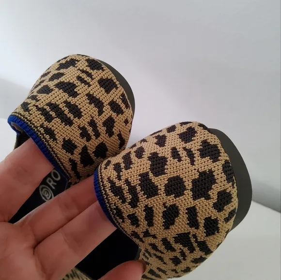 Rothy's The Point Leopard Print Flats Size 8,5