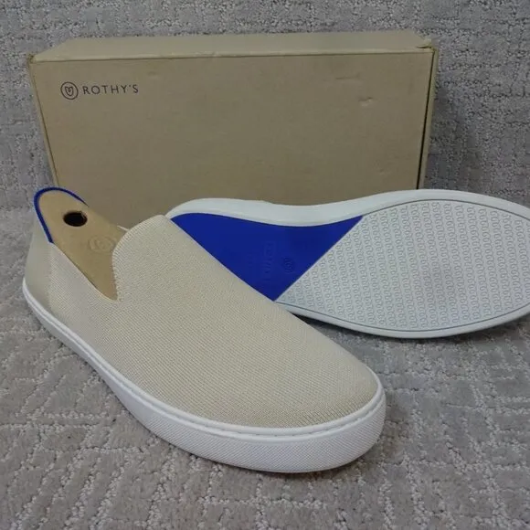 Rothy's The Sneaker Women's 12.5 US Beige Sand Casual Fabric Slip On Shoes