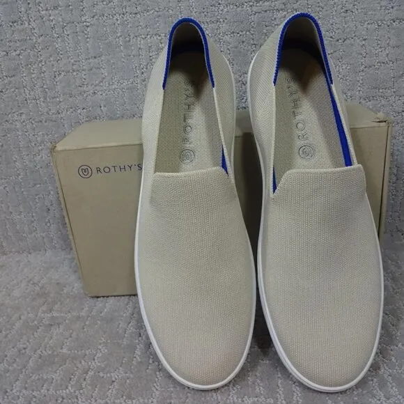 Rothy's The Sneaker Women's 12.5 US Beige Sand Casual Fabric Slip On Shoes
